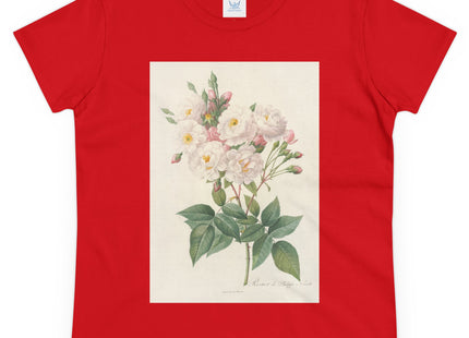 Rosa Noisettiana by Pierre Joseph Redouté Women's Midweight Cotton Tee