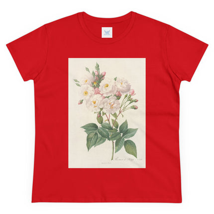 Rosa Noisettiana by Pierre Joseph Redouté Women's Midweight Cotton Tee