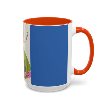Lady with the Golden Fish Colorful Mugs – Whimsical Fashion & Playful Fantasy