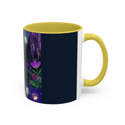 The Moonlit Garden Serenade Colorful Mugs – Art Deco Musical Elegance