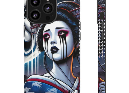Geisha’s Black Ink Tears Phone Cases
