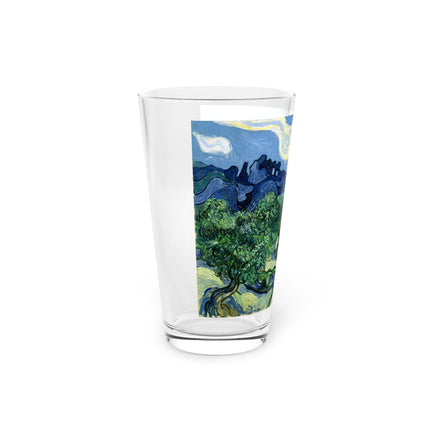 Olive Trees by Vincent Van Gogh Glass, 16oz