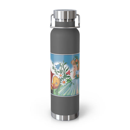 Fairy and Dapper Chick Copper Vacuum Insulated Bottle, 22 oz