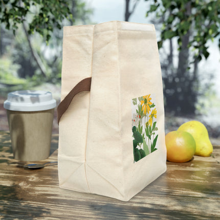 Clerodendrum & Rudbeckia by Tanigami Kônan Canvas Lunch Bag With Strap