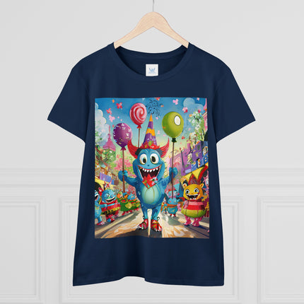 Monster Parade Madness Women's Midweight Cotton Tee