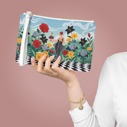 🌹🎭 The Lady Of The Little Dancer Clutch Bag – Art Deco Floral Fantasy