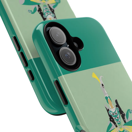 Peacock Dancer Phone Case – Opulent Glamour & Theatrical Elegance