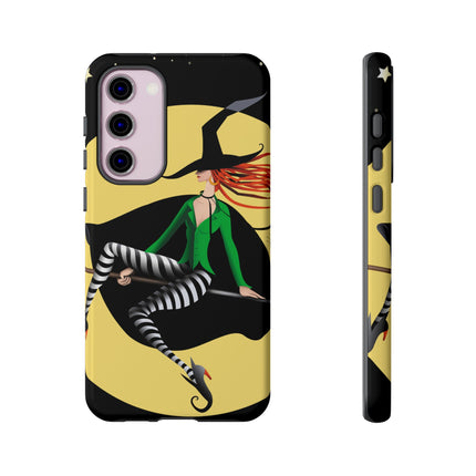 A Witch’s Moonlit Flight Phone Cases