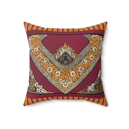 La décoration moderne dans le textile Pl. 12 by Gaston Charlet Spun Polyester Square Pillow