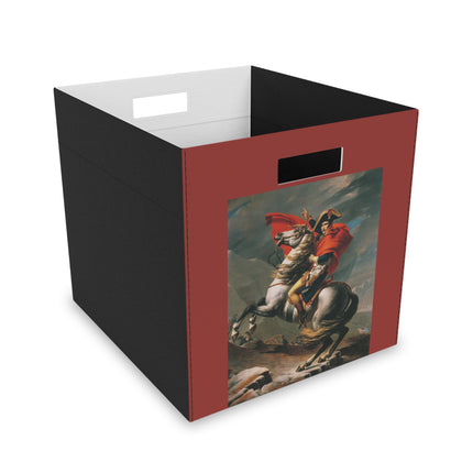 Napoleon Crossing the Alps by Jacques-Louis David Felt Storage Box