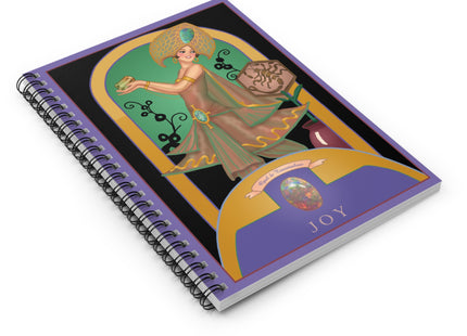 October & Opal, Tourmaline (from the Gem Series) by Sofia Chiostri Spiral Notebook - Ruled Line