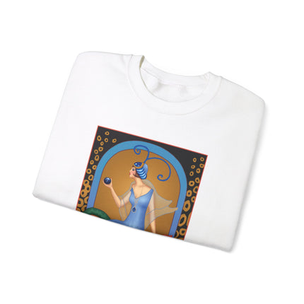 September & Sapphire (from the Gem Series) by Sofia Chiostri Heavy Blend™ Crewneck Sweatshirt