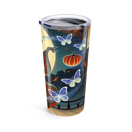 Court Magician with Ghost Butterflies Tumbler 20oz