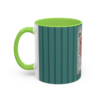 La balançoire by Georges Lepape Colorful Mugs (11oz, 15oz)