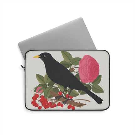 Blackbird & Rose Laptop Sleeve – Timeless Beauty & Elegant Charm