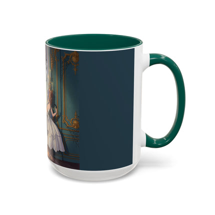 🕯️🎃 The Moonlit Manor Drawing Room Colorful Mug – Elegant Halloween Charm