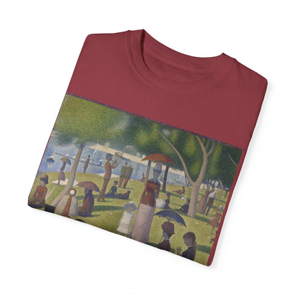A Sunday on La Grande Jatte by Georges Seurat Unisex Garment-Dyed T-shirt