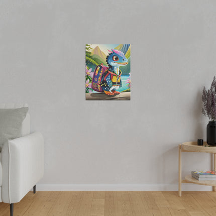 Baby Raptor Matte Canvas, Stretched, 0.75"