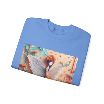Zinnia Fairy Unisex Heavy Blend™ Crewneck Sweatshirt