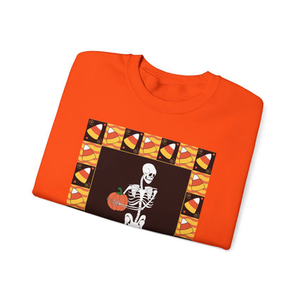 Candy Corn Skeleton Unisex Heavy Blend™ Crewneck Sweatshirt