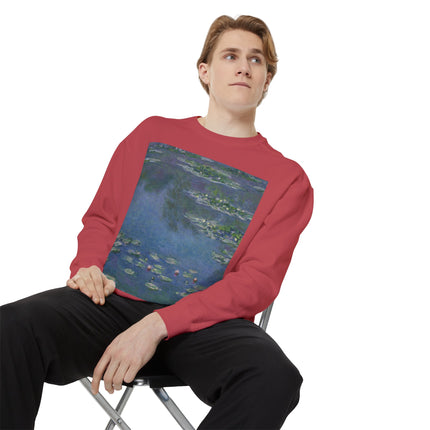 Water Lilies by Claude Monet Unisex Garment-Dyed Sweatshirt