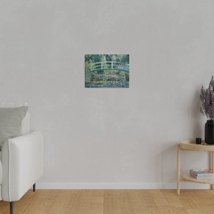 Water Lilies and Japanese Bridge by Claude Monet Matte Canvas, Stretched, 0.75"