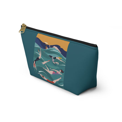 Summer Splash Cosmetic Bag – Carefree Beach Joy & Mid-Century Fun