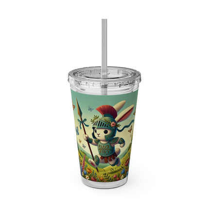 Rabbit Gladiator Sunsplash Tumbler with Straw, 16oz