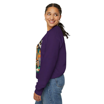 Night of the Trick-or-Treating Owlets Unisex Heavy Blend™ Crewneck Sweatshirt