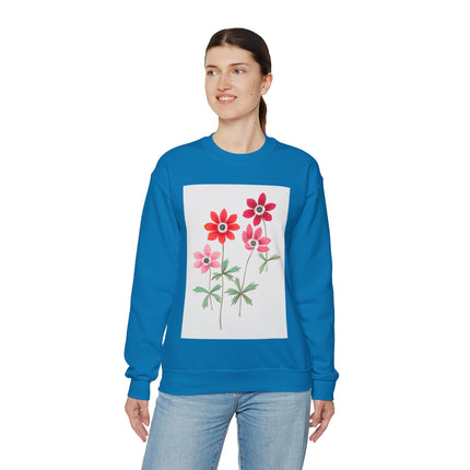 Anemoon, Anemone by Anselmus Boëtius de Boodt Heavy Blend™ Crewneck Sweatshirt