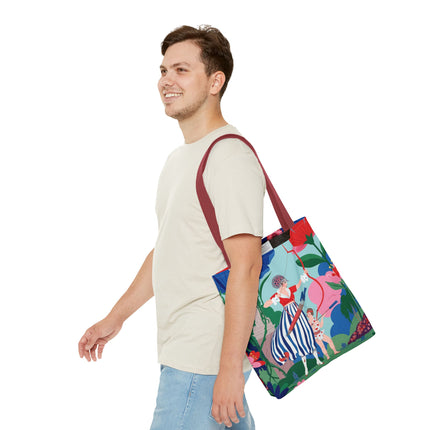 🏹🌺 The Lady Of The Enchanted Garden Archery Tote Bag – Art Deco Floral Adventure
