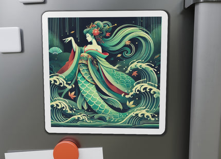 Mermaid Queen Rising from the Deep Die-Cut Magnets (5 Sizes)