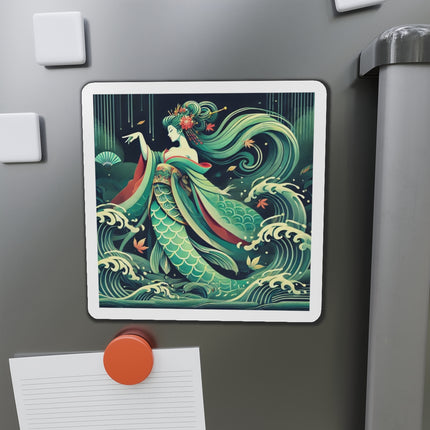 Mermaid Queen Rising from the Deep Die-Cut Magnets (5 Sizes)