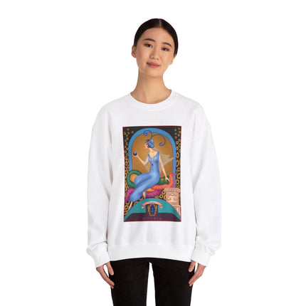 September & Sapphire (from the Gem Series) by Sofia Chiostri Heavy Blend™ Crewneck Sweatshirt