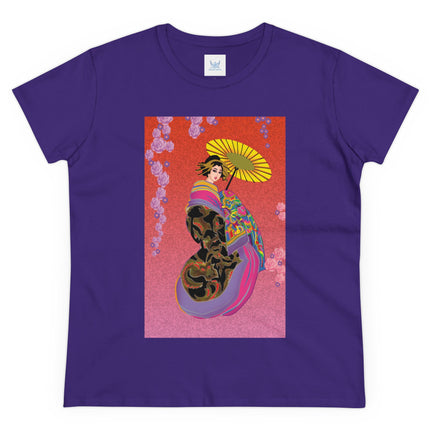 Enchanting Geisha Women's Midweight Cotton Tee