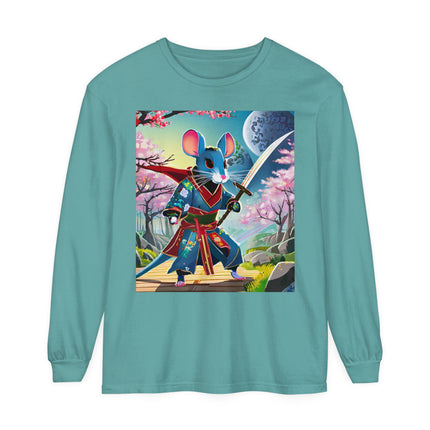 Cyber Samurai Rat Long Sleeve T-Shirt