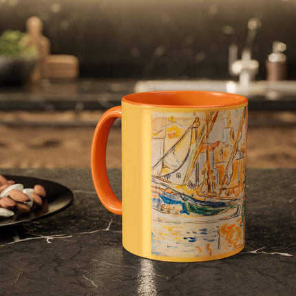 Saint-Tropez by Paul Signac Colorful Mugs (11oz, 15oz)