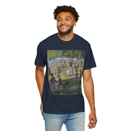 A Sunday on La Grande Jatte by Georges Seurat Unisex Garment-Dyed T-shirt