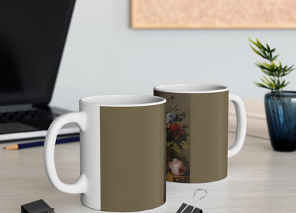 An Arrangement with Flowers Georgius Jacobus Johannes van Os Ceramic Mug 11oz