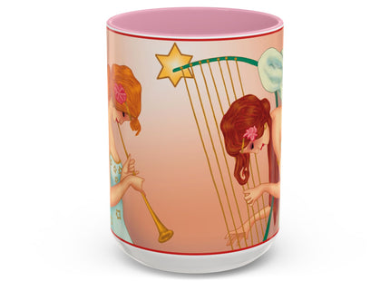 Heavenly Angel Duet Colorful Mugs (11oz, 15oz)