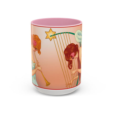 Heavenly Angel Duet Colorful Mugs (11oz, 15oz)
