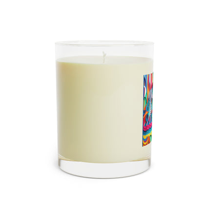 Surfing Zebra Scented Candle - Full Glass, 11oz - The White Tea & Fig, The Lavender & Sage, and The Ocean Mist & Moss