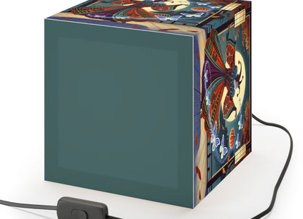 Court Magician with Ghost Butterflies Light Cube Lamp