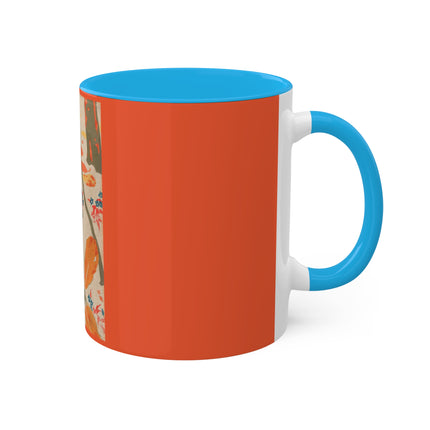 Book Illustration by Hashiguchi Goyō Colorful Mugs, 11oz