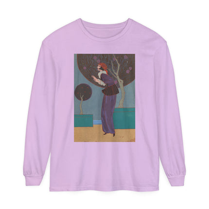 Les Lucioles by Charles Martin Garment-dyed Long Sleeve T-Shirt