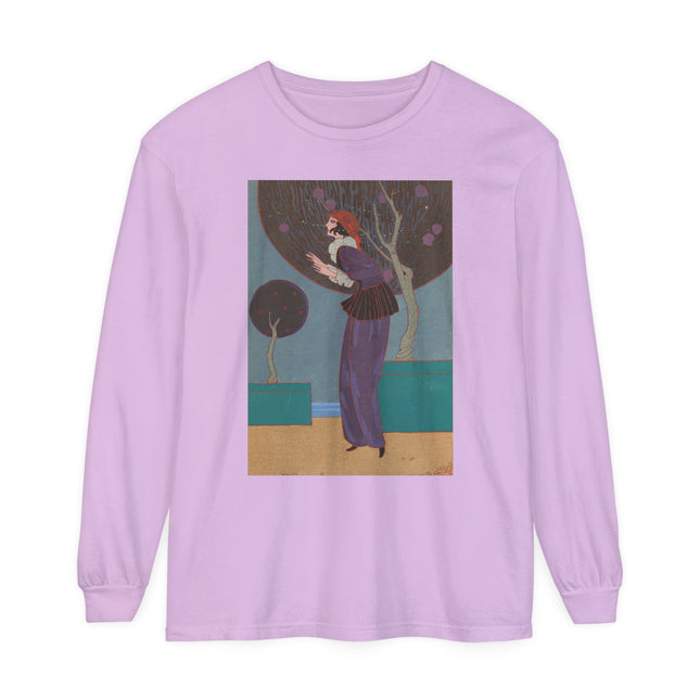 Les Lucioles by Charles Martin Garment-dyed Long Sleeve T-Shirt