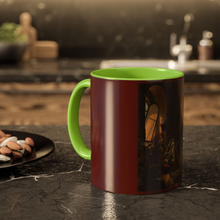 Raphael and his Muse in the Atelier by Vincenzo Abbati Colorful Mugs (11oz, 15oz)