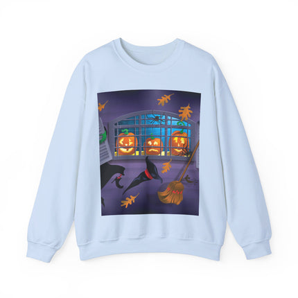 Whimsical Halloween Mischief Unisex Heavy Blend™ Crewneck Sweatshirt