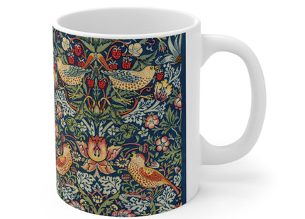 Strawberry Thief by William Morris Ceramic Mug 11oz