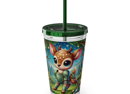 Fawn Defender Sunsplash Tumbler with Straw, 16oz
